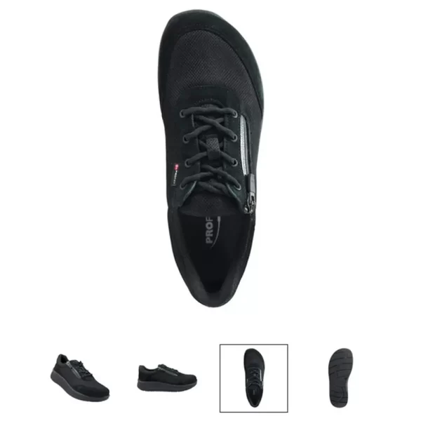 Lekkie buty sportowe damskie na zamek PROFLEX czarne
