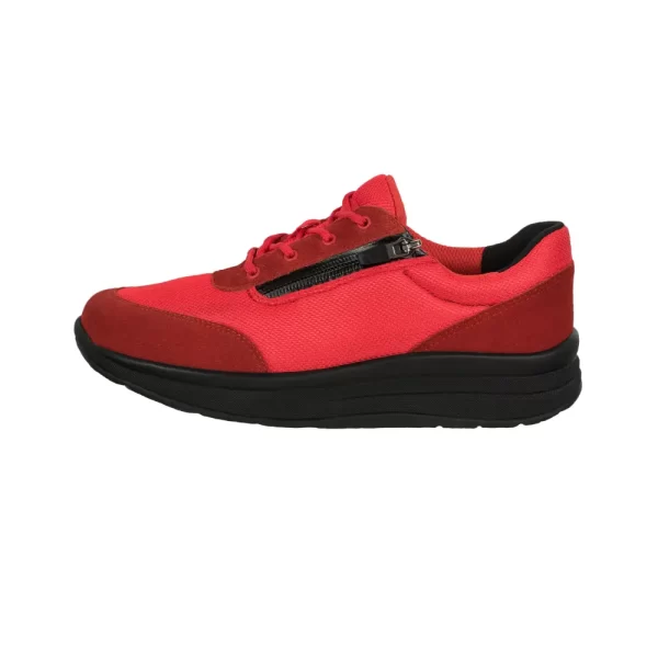 Lekkie buty sportowe damskie na zamek PROFLEX czerwone