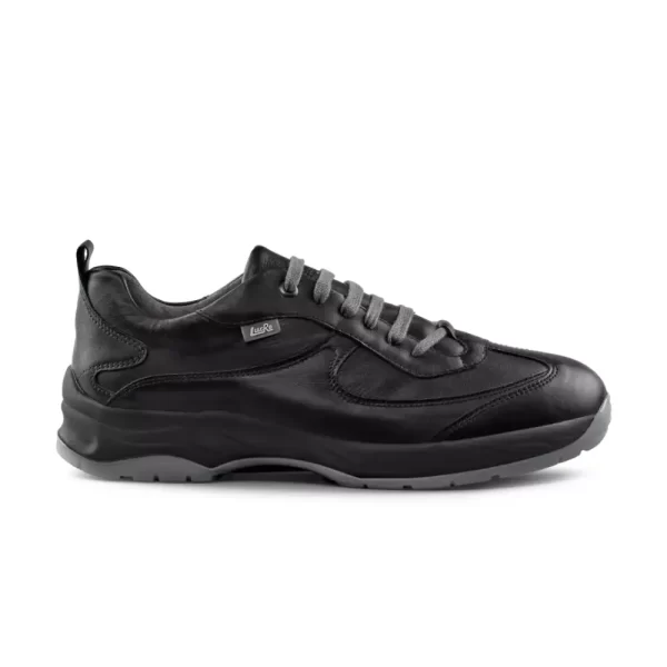 Buty dla cukrzyków męskie LucRo PECO sportowe czarne skórzane