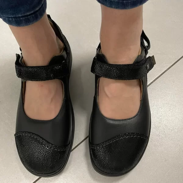 Buty dla diabetyków damskie LucRo GISELA na rzep czarny
