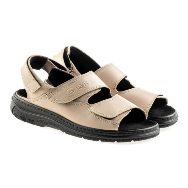 Sandały skórzane Paps Sandals - beżowe