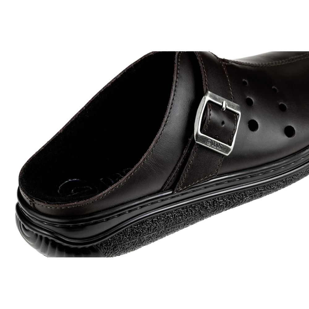 Klapki zdrowotne skórzane męskie, damskie pełne PAPS 20 Klapki Paps classic ME 1053-302 brązowe