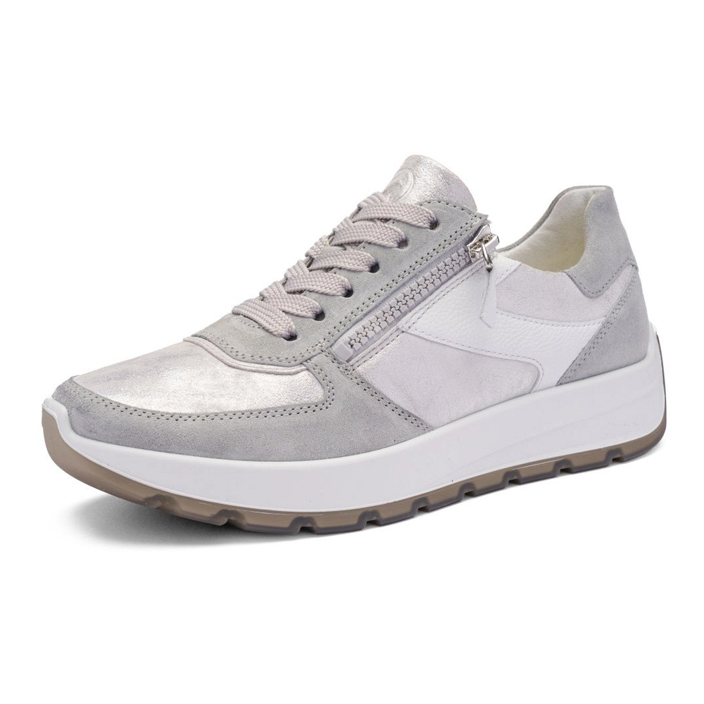 Buty ortopedyczne na płaskostopie damskie Ara New York 4 Buty ortopedyczne na płaskostopie Ara New York 12-25112-20 w kolorze szarym