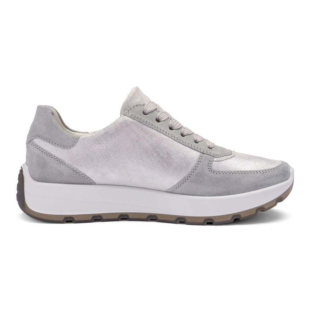 Buty ortopedyczne na płaskostopie damskie Ara New York 5 Buty ortopedyczne na płaskostopie Ara New York 12-25112-20 w kolorze szarym