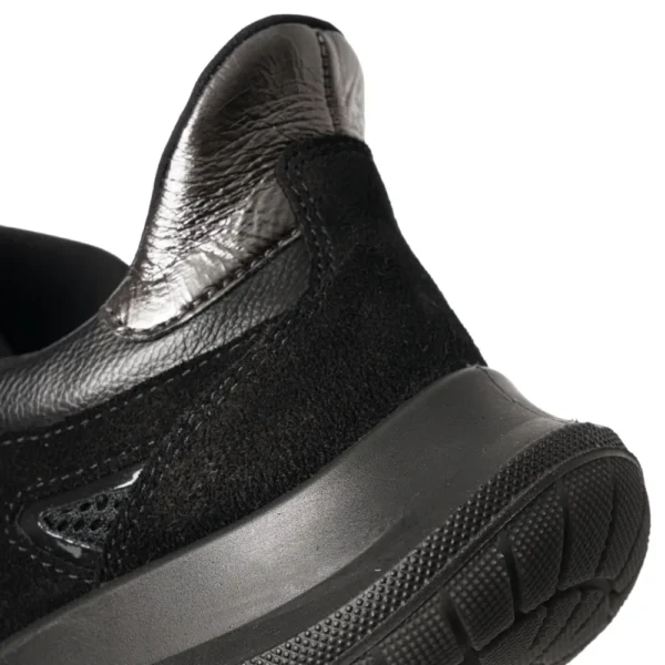 Czarne sneakersy damskie oddychające z siateczką Ara Motion