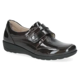 Eleganckie buty damskie na szerszą stopę lakierowane CAPRICE 9-24753-45-546