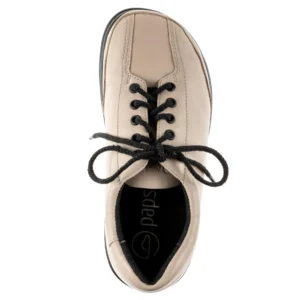 Buty na szerokie palce PAPS skóra łatwe sznurowanie beżowe