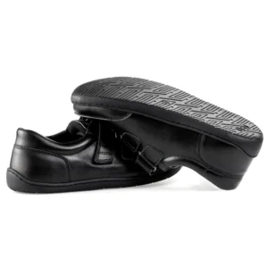 Buty na rzepy damskie i męskie Paps Shoe ME 1059-202 czarne skóra naturalna