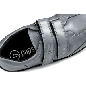 Buty na rzepy damskie i męskie Paps Shoe ME 1059-702 kolor szary z elastyczną podeszwą TR