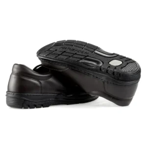 Buty na szerokie palce PAPS skórzane z wyjmowaną wkładką brązowe